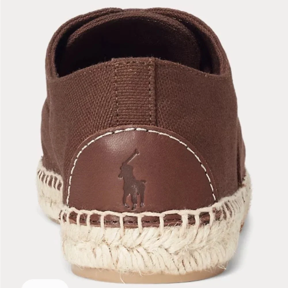 Polo‎ Ralph Lauren canvas lace up espadrilles NEW 10